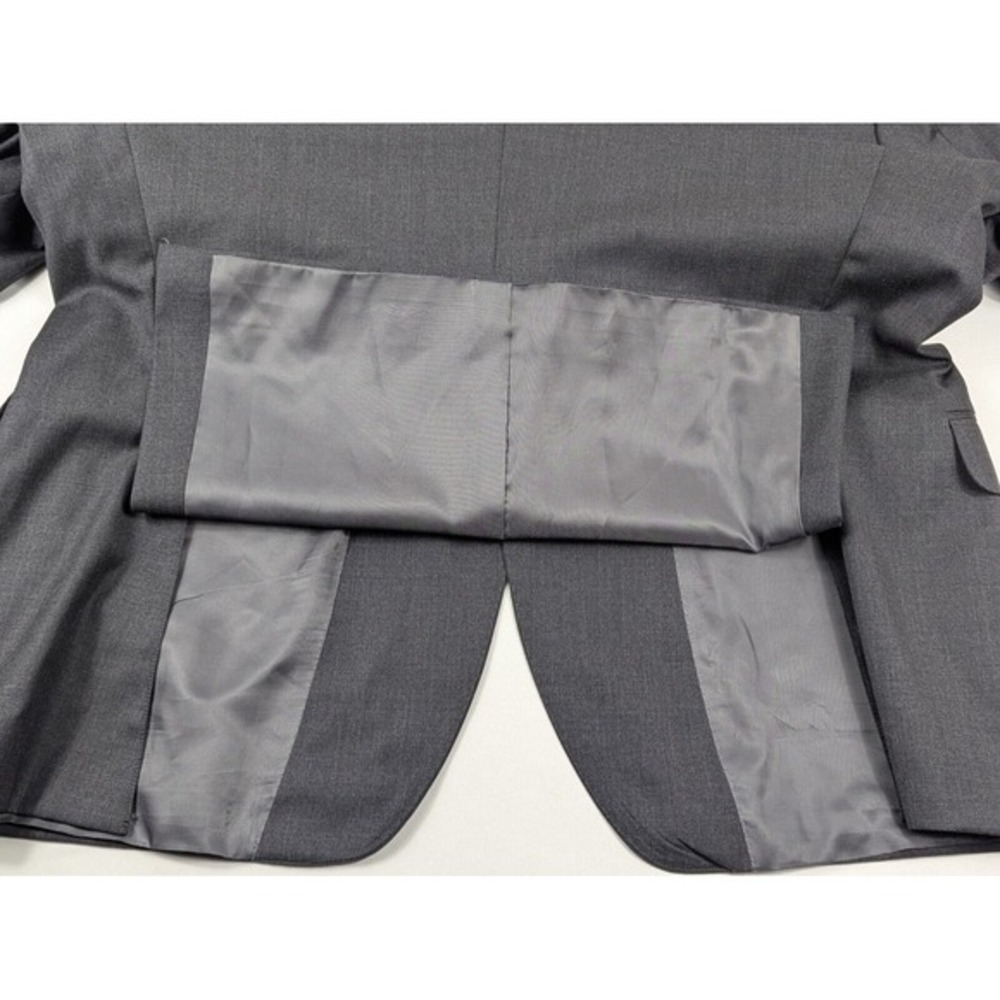 Peter Millar Gray Wool Blazer Size 48R Sport Coat Jacket Mens 2‎ Button - Picture 15 of 16